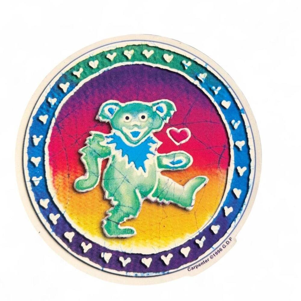 1996 Grateful Dead Dancing Bear Sticker